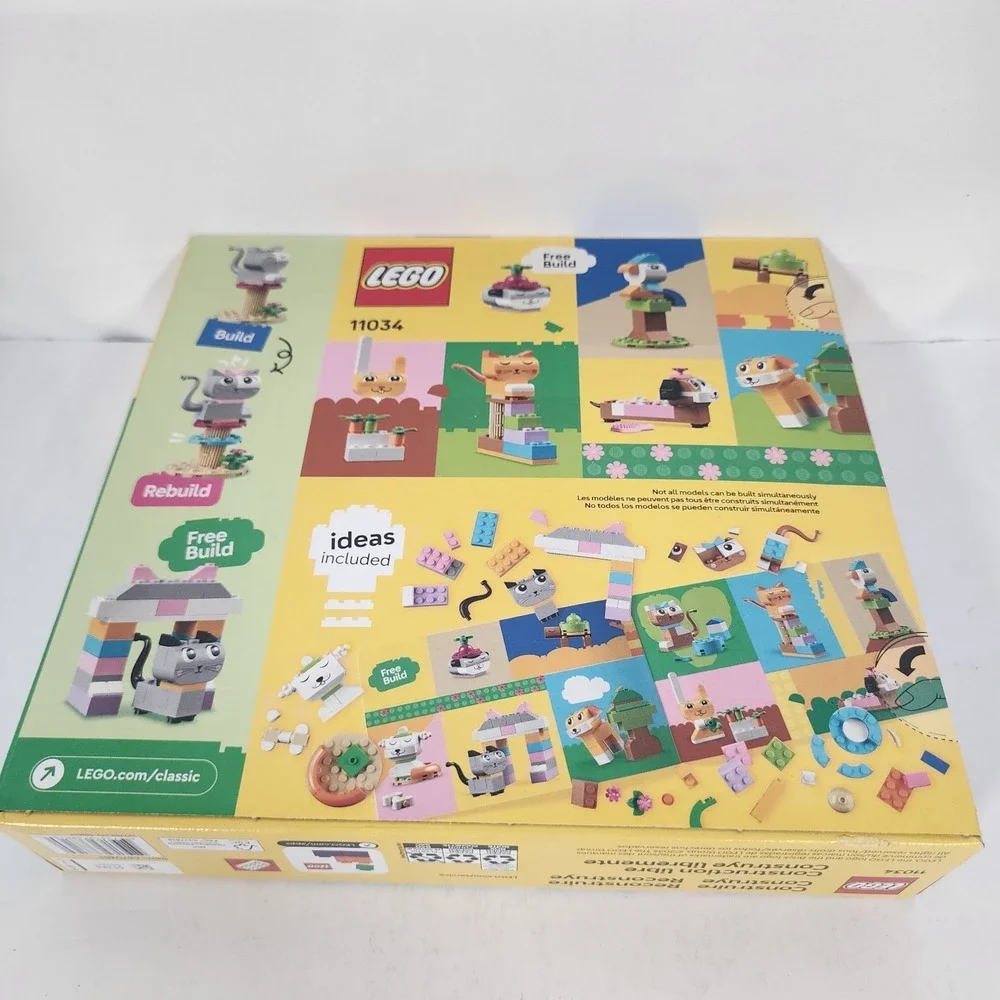 LEGO Classic 11034 Creative Pets 450 Piece Building Set NEW Factory Sealed Ages